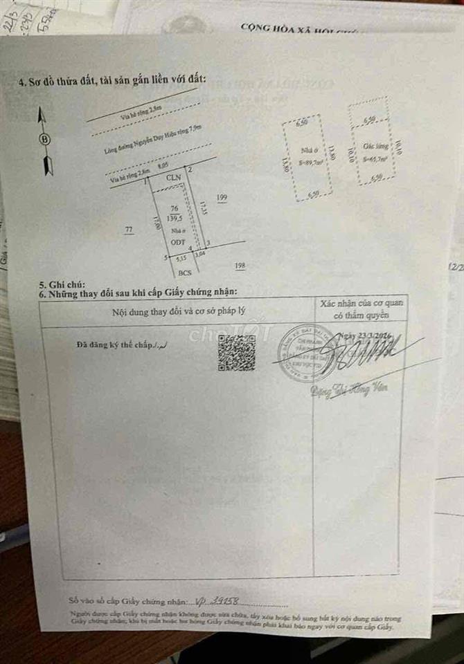 Cần bán nhà đường mat tien Nguyễn Duy Hiệu Hội An
