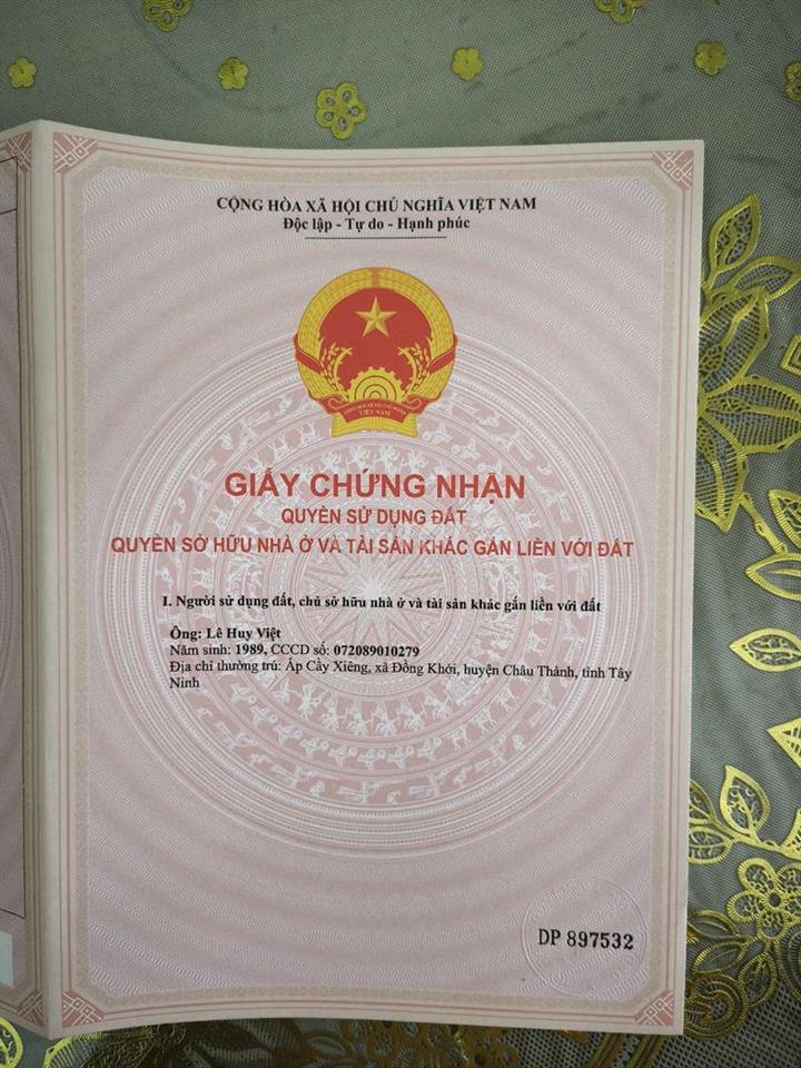 đất Chòm Dừa Đồng Khởi Châu Thành Tây Ninh