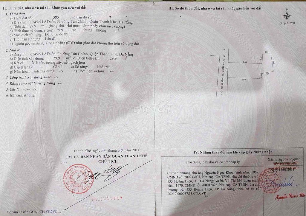 BÁN NHÀ LÊ DUẨN, ĐÀ NẴNG