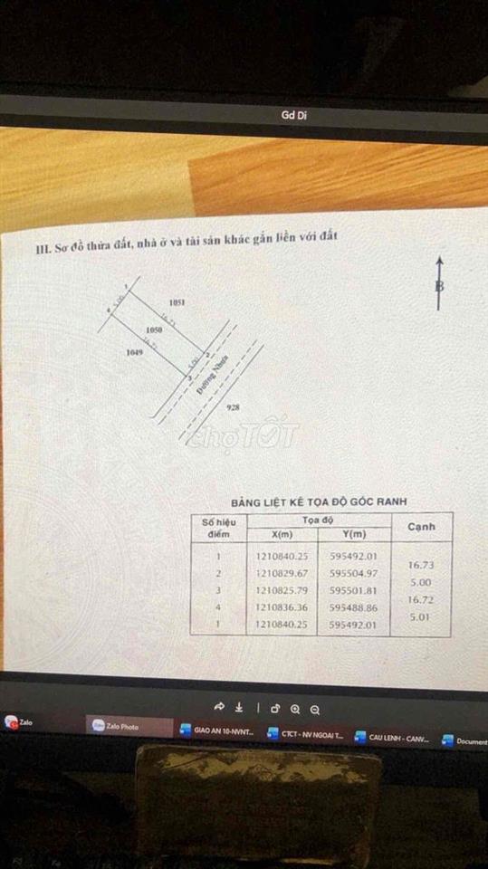Bán gấp đất thổ cư ở Huyện Củ Chi, Xã Bình Mỹ
