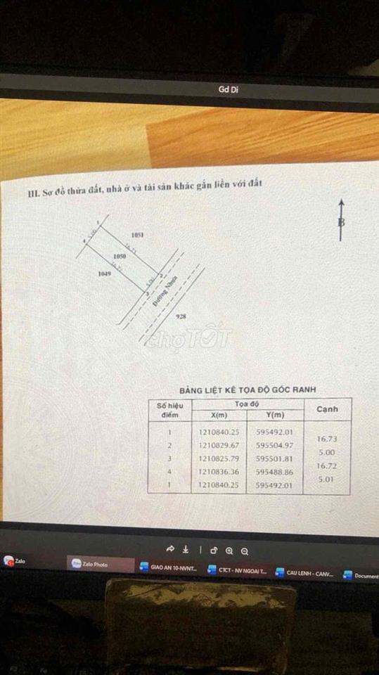 Bán gấp đất thổ cư ở Huyện Củ Chi, Xã Bình Mỹ
