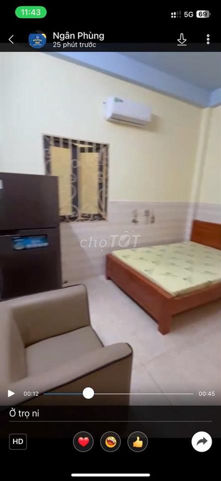 Cho thuê phòng trọ 3tr1 full nội thất 