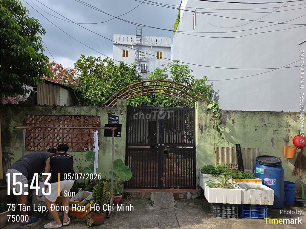 Bán nhà đất 150m² Đông Hòa, Dĩ An sát Làng ĐHQG TP. HCM, Metro số 1