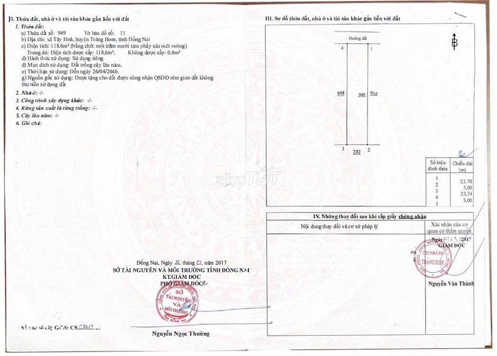 CHÍNH CHỦ CẦN BÁN LÔ ĐẤT TÂY HÒA 5