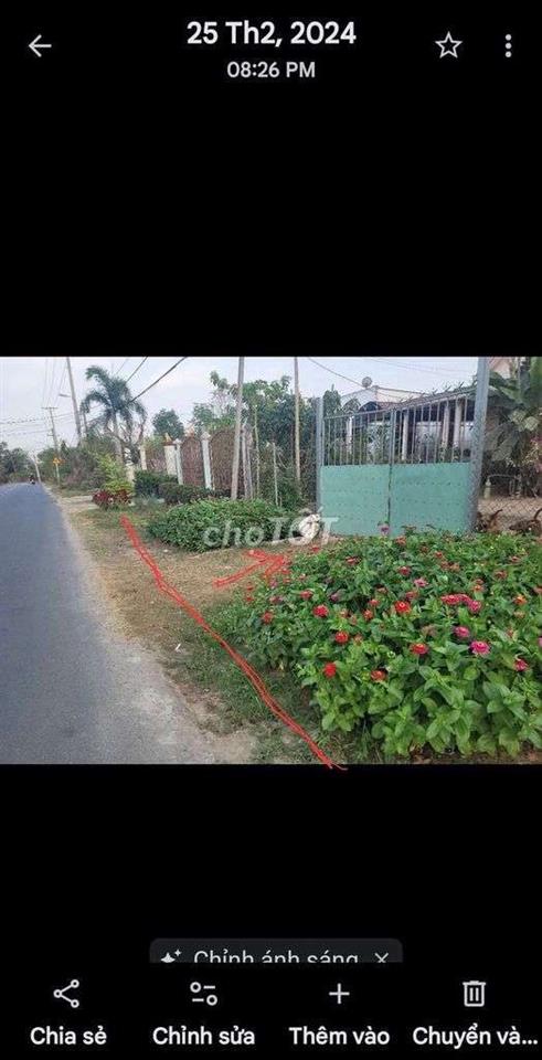 cần bán lô đất 2 mặt tiền đường bàu lách củ chi