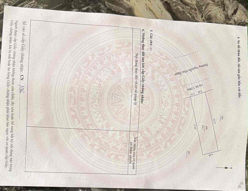 chính chủ cần bán MT Nguyễn Như Hạnh