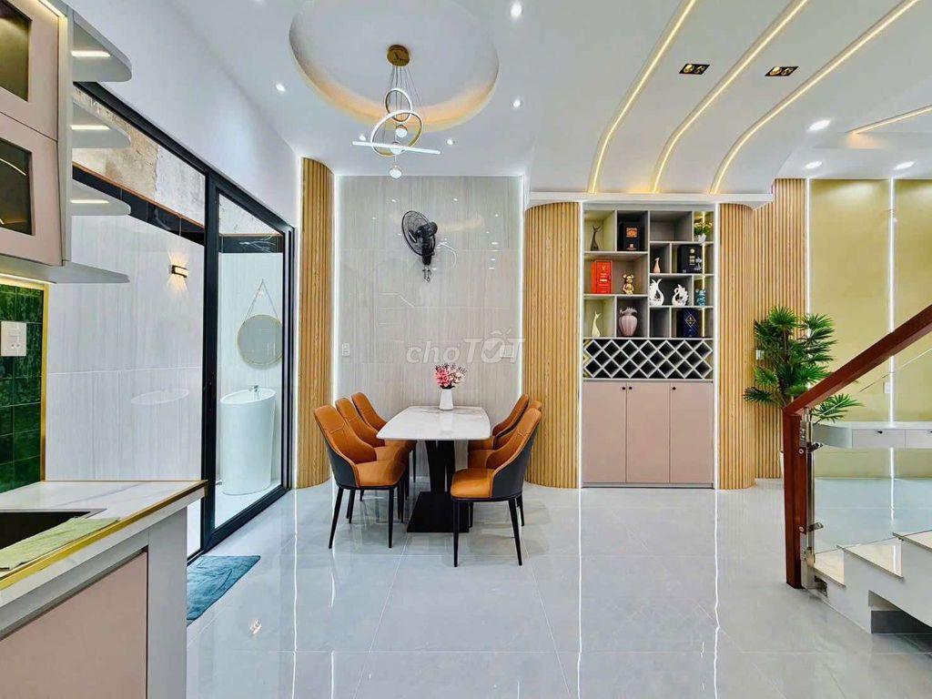 Nhà Đẹp - 4 Tầng - Hẻm Xe Hơi - Lê Văn Thọ - Full Nội Thất Cao Cấp