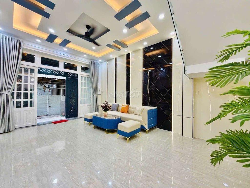 Phan Huy Ích - Sát Emart 2 - 4,5 × 14 ( 61m2 ) - Ko Lộ Giới full NT .