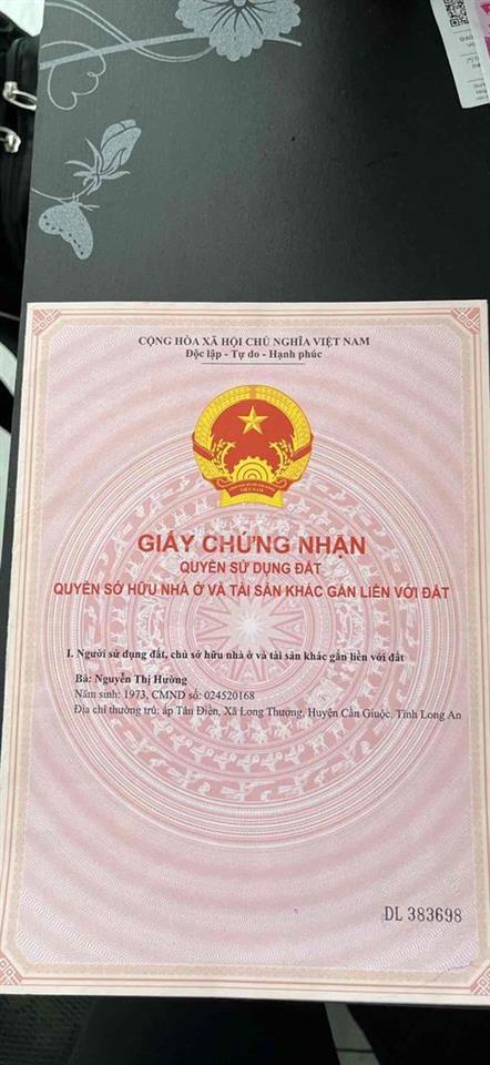 bán đất chính chủ mặt tiền đường bà râm, long thượng