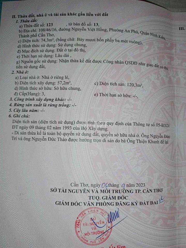 Bán nhà Mặt Tiền Căn góc 35 nguyễn Việt Hồng Cần thơ