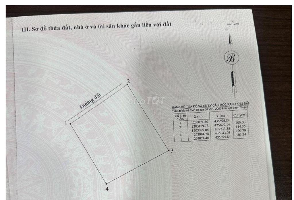 Đất vườn thanh long 32.970 m² tại Hàm Minh, Hàm Thuận Nam