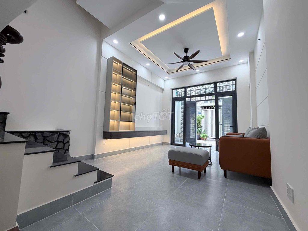 🏡NHÀ ĐẸP 4x14 - HẺM 5M Ô TÔ - CÓ SÂN - ĐẦY ĐỦ NỘI THẤT - 2PN 3WC