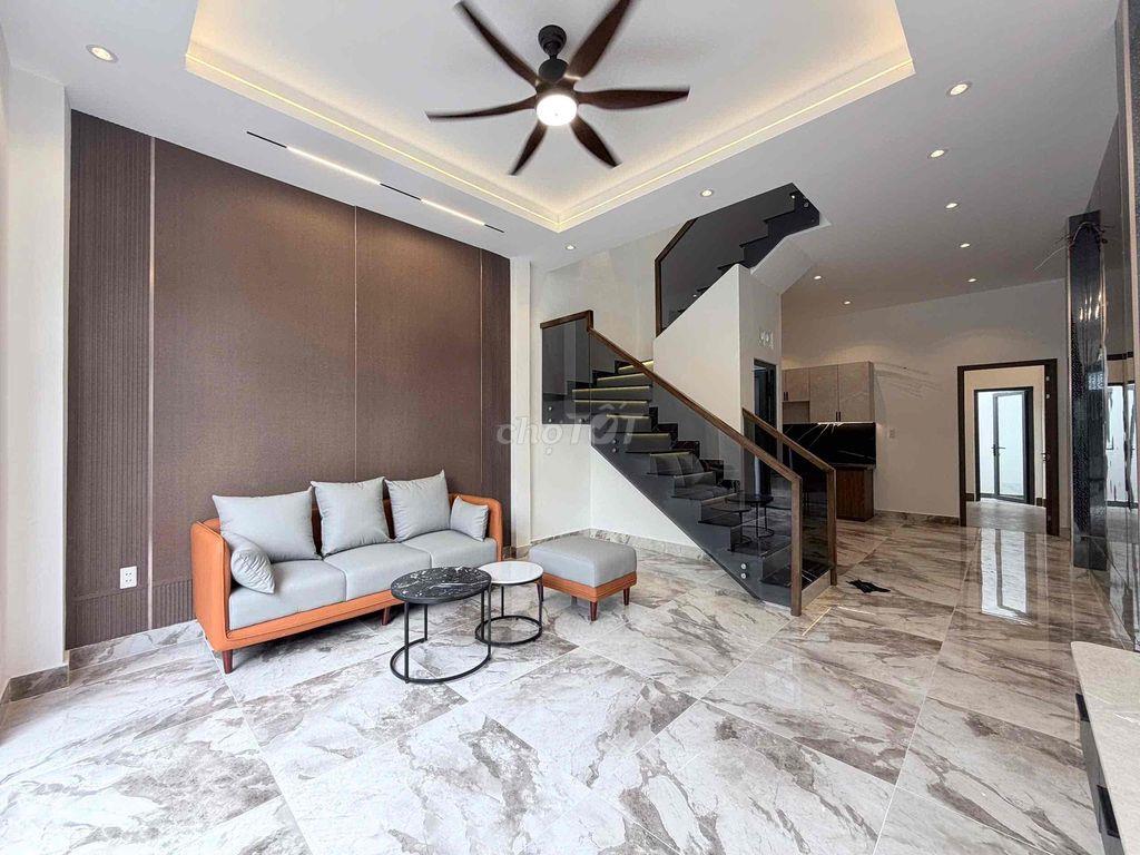 NHÀ XÂY MỚI 4.5 x 14 - 64M2 - 3PN - HẺM 5M - NGAY CÔNG VIÊN LƯU CHÍ HI