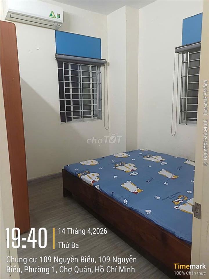 Chung cư 109 Nguyễn Biểu 61m2 2Pn Căn góc