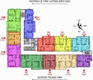 Cho thuê CC 2PN, 1WC, 75m2, 10,5 triệu tại Intracom1