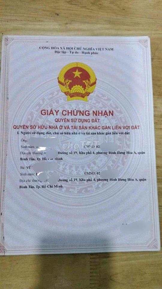 BÁN NHÀ GẦN ĐƯỜNG TÂN KỲ TÂN QUÝ