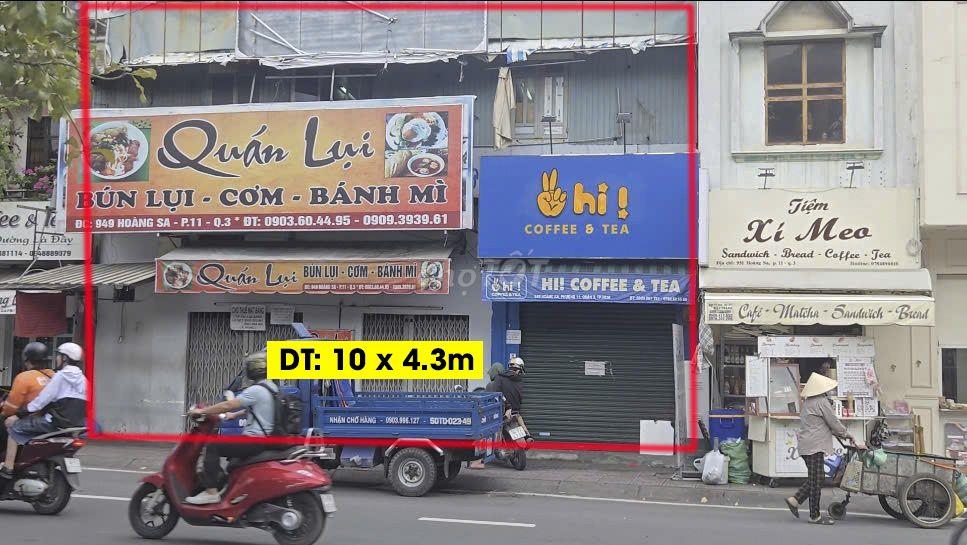 Cho thuê nhà MT Hoàng Sa, P11, Q3