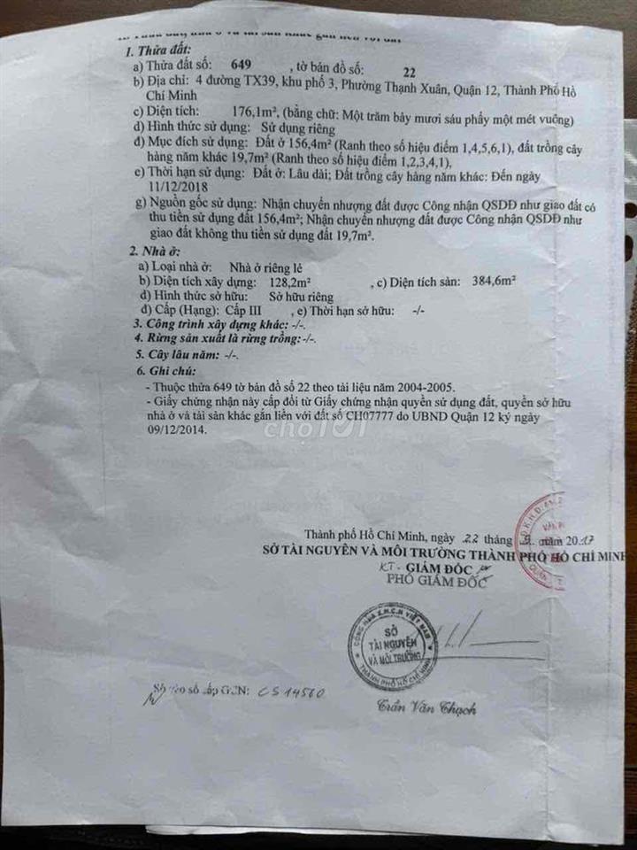nhà tx39 , 1tret 2 lầu .vừa làm kho hàng vừa ở . hhmg1%