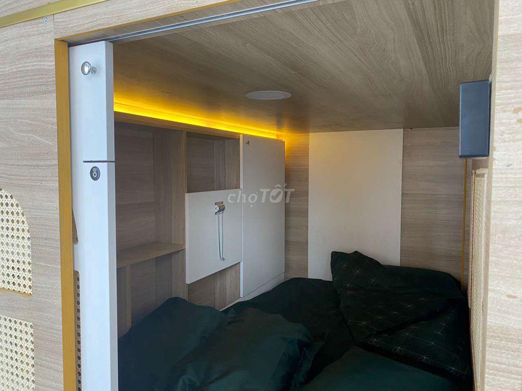 Sleepbox cao cấp Q3, gần trung tâm TP, ga Metro
