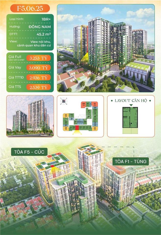 CẦN BÁN NHANH CĂN 1BR+