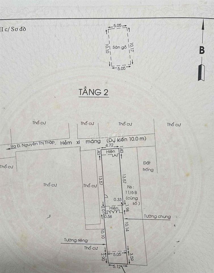 bán nhà hẻm 156 Nguyễn thị thập