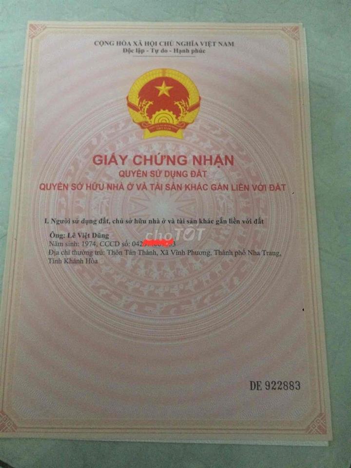 Bán đất ODT 267 m2 TDP xuân lam - phường bắc hồng