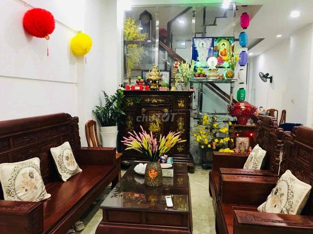 NHÀ ĐẸP 3 TẦNG - HẺM OTO THÔNG - KDC HIỆP THÀNH 1 - AN NINH DÂN TRÍ -