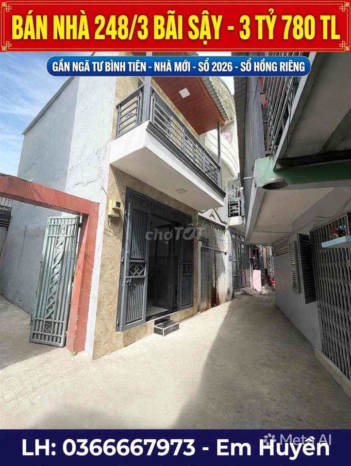chính chủ bán nhà bãi sậy sau lưng căn mặt tiền nhà còn mới vào ở ngay