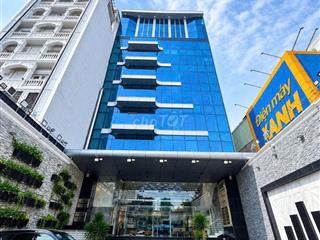 TÒA NHÀ MT HOÀNG DIỆU Q4 10x20M HẦM + 7 TẦNG, THANG MÁY, PCCC, 220TR