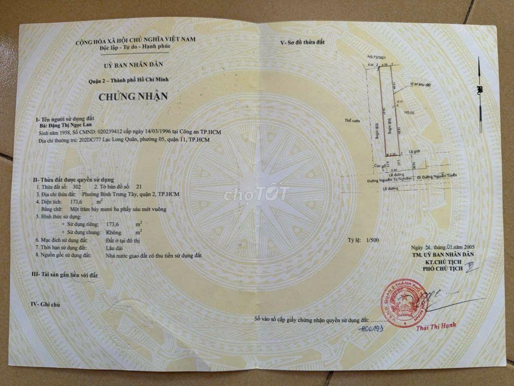 Đất quận 2 giá sốc