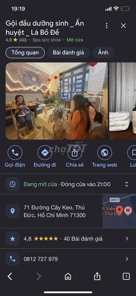 Share mặt bằng spa