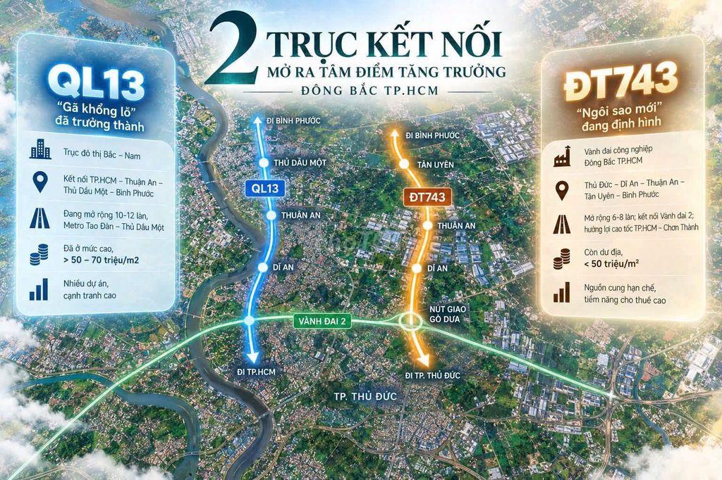 2PN 65,3m² A&K Tower Thuận An 2,618 tỷ, hỗ trợ 68,8tr tiền thuê