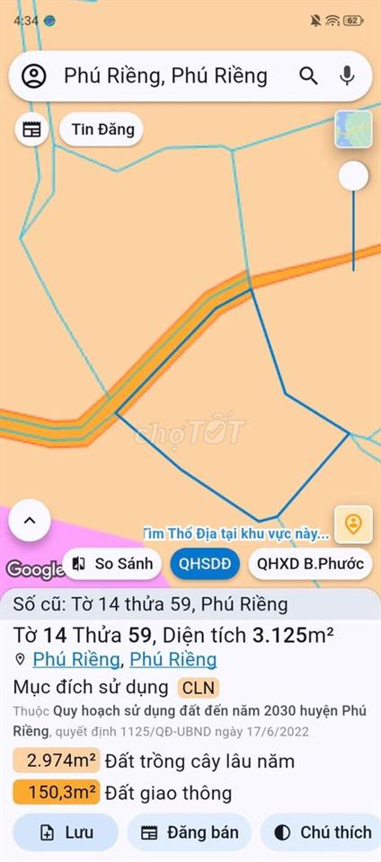 Chính chủ cần bán đất ở Phú Riềng