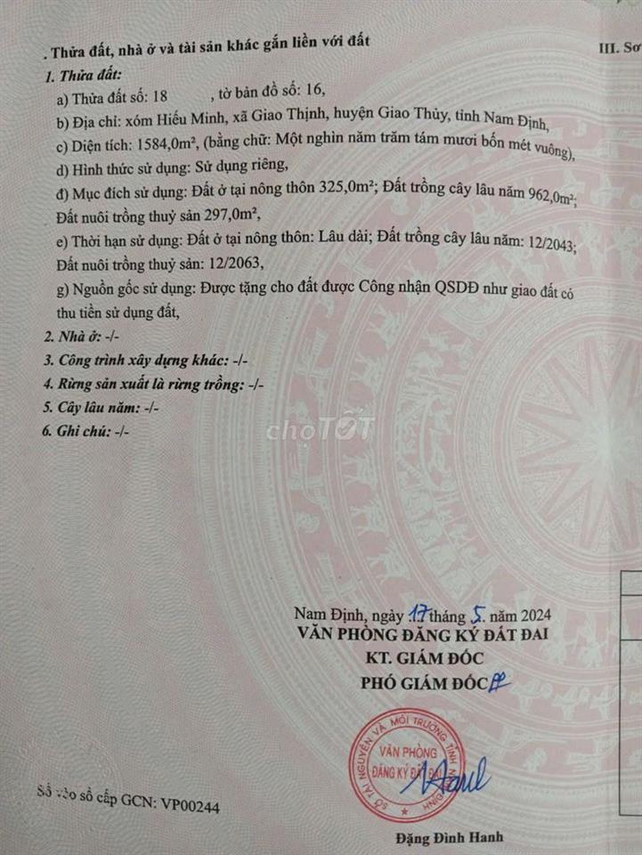 Đất ở nông thôn giá siêu rẻ