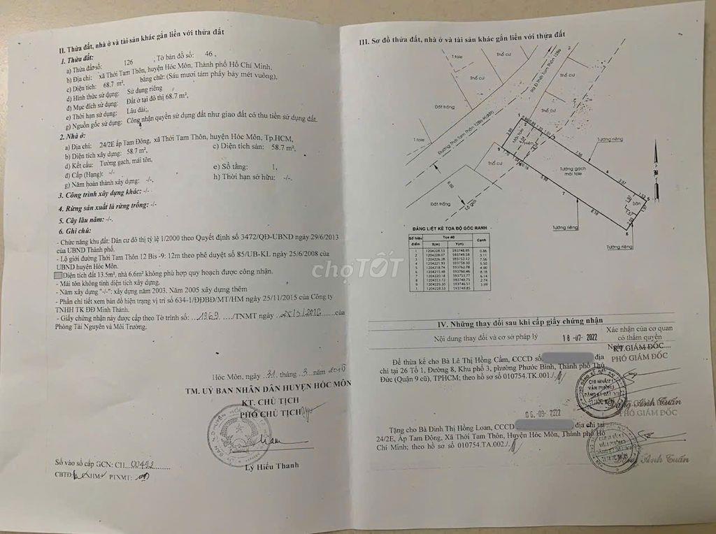 Bán gấp Nhà riêng giá 3,25 tỷ, 68m2 tại hẻm Đặng Thúc Vịnh
