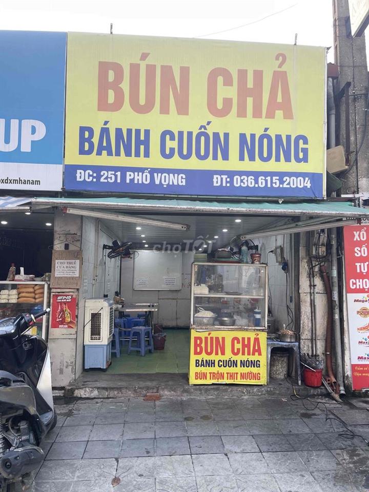 MẶT BẰNG KINH DOANH PHỐ VỌNG
