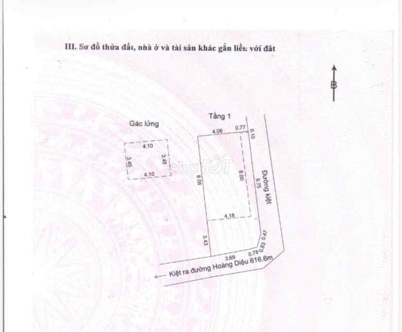 bán nhà gác lững 2 mặt tiền 313 nguyễn hoàng