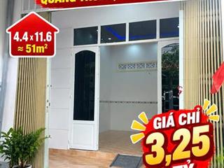 Bán nhà trệt lửng sát CVPM Quang Trung Q12 51m2 hẻm 5m chỉ 3.25tỷ