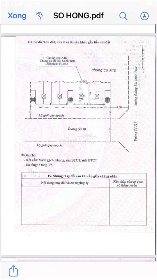 Bán Căn Hộ Chung Cư Bùi Minh Trực III