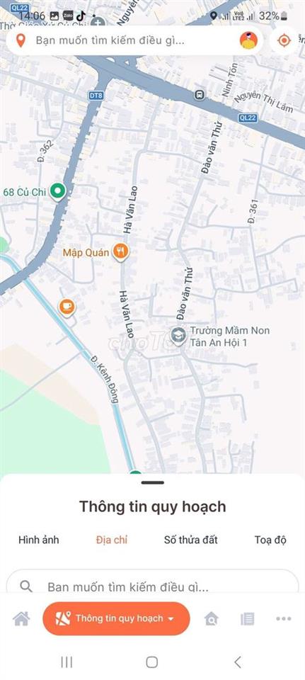 MT Ngang 16 DT 600m2, Dao Van Thu, Tân An Hoi