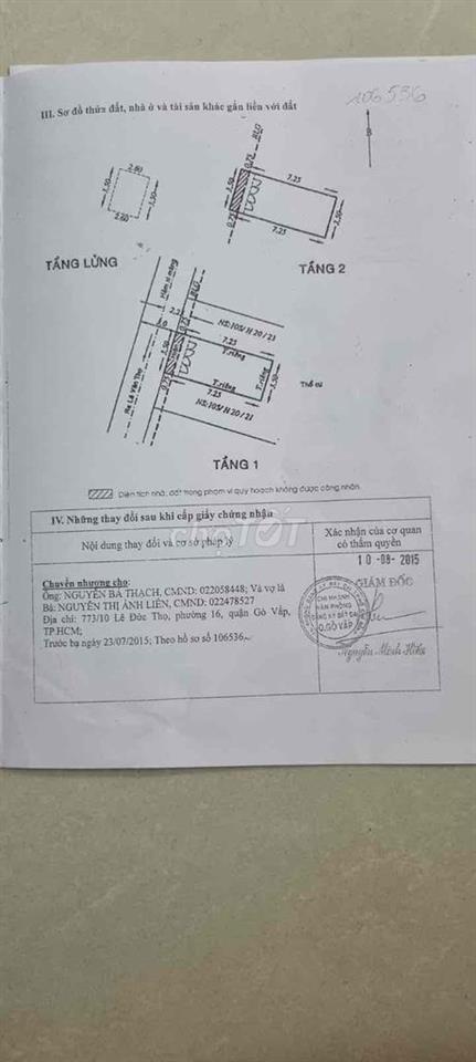 🏠 CHÍNH CHỦ CẦN BÁN NHÀ – PHƯỜNG THÔNG TÂY HỘI, GÒ VẤP