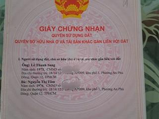 QUẬN 12 - AN PHÚ ĐÔNG