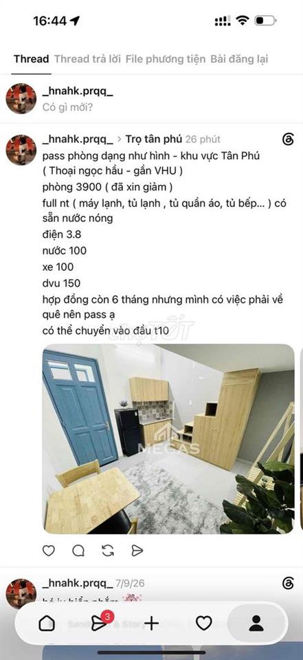 pass trọ về quê