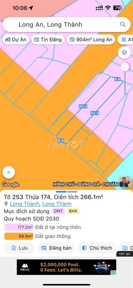 BÁN MẶT BẰNG KINH DOANH NGÃ 3 NHƠN TRẠCH/2 MẶT TIỀN/CỬA NGÕ KCN