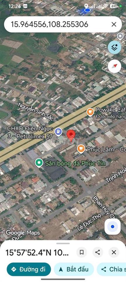 Lô góc 186mv sát FPT và trục chính Hội An - Đà Nẵng