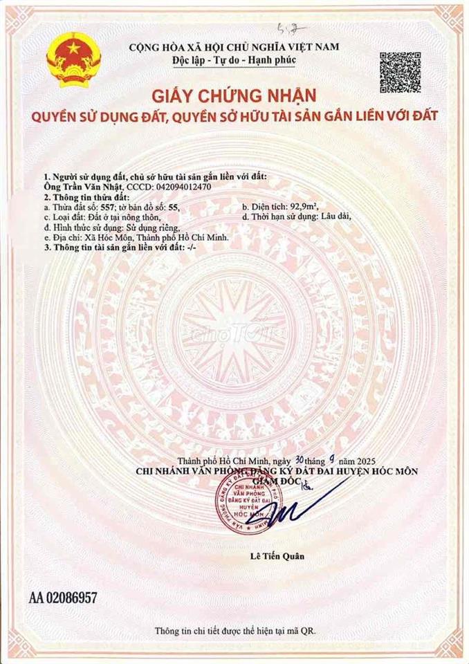 Bán đất mặt tiền đường Đặng Thị Thanh