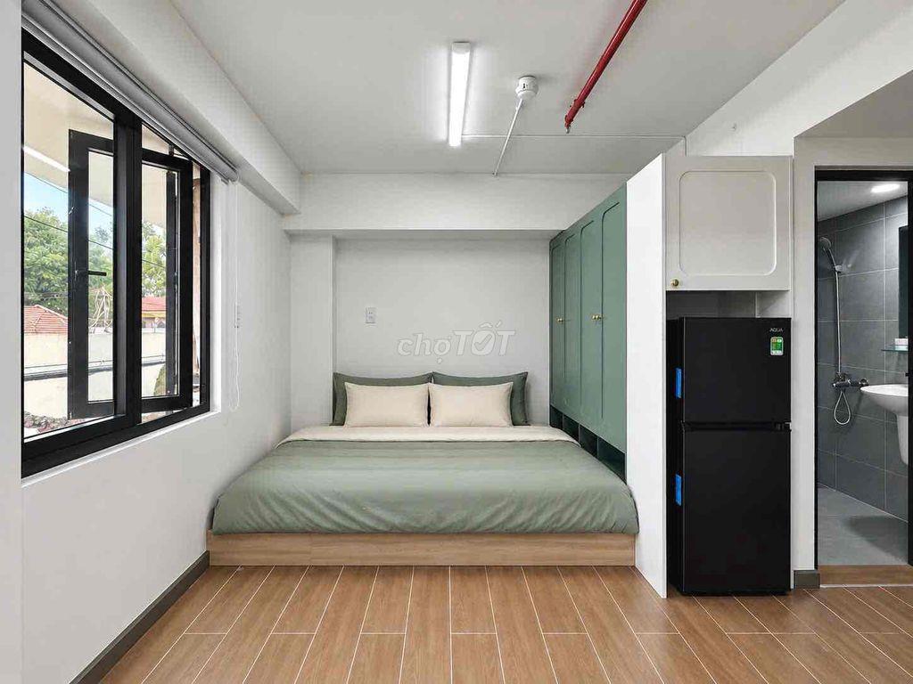 Căn hộ studio full nội thất xịn, có cửa sổ thoáng – Phan Huy Ích, Gò V