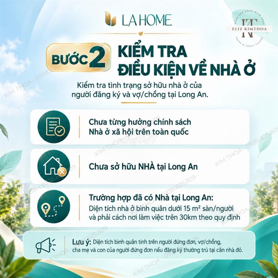 Nhà ở xã hội Long An - Từ 600tr/căn - T12/2026 giao nhà