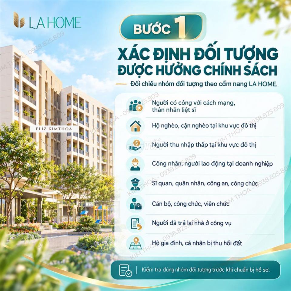 Nhà ở xã hội Long An - Từ 600tr/căn - T12/2026 giao nhà
