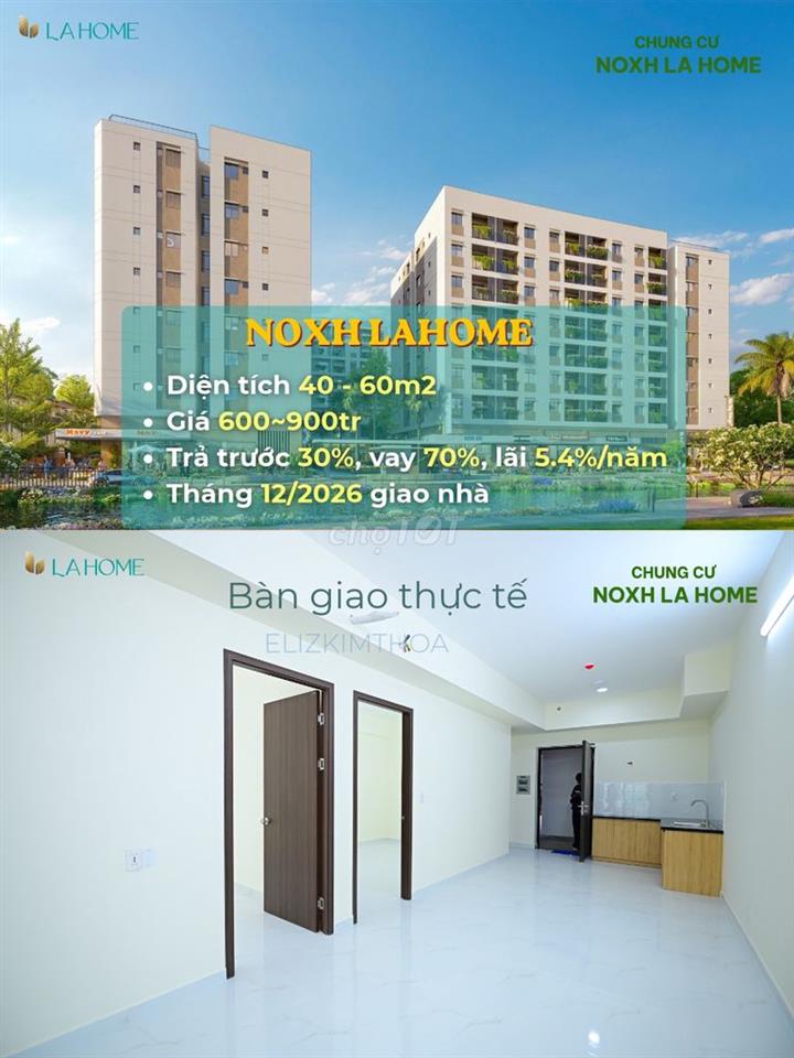 Nhà ở xã hội Long An - Từ 600tr - T12/2026 giao nhà